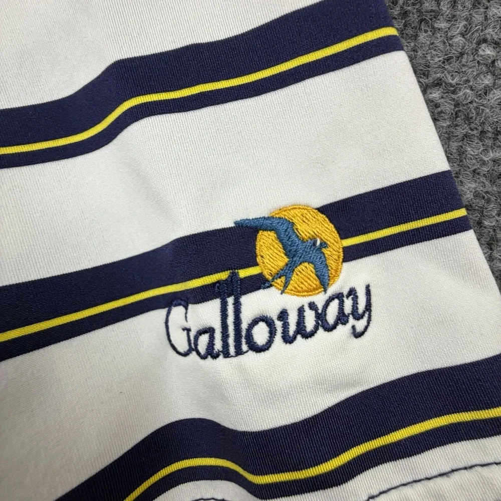 RLX Ralph Lauren Polo Golf Shirt‎ XL Striped Performance Callaway Logo